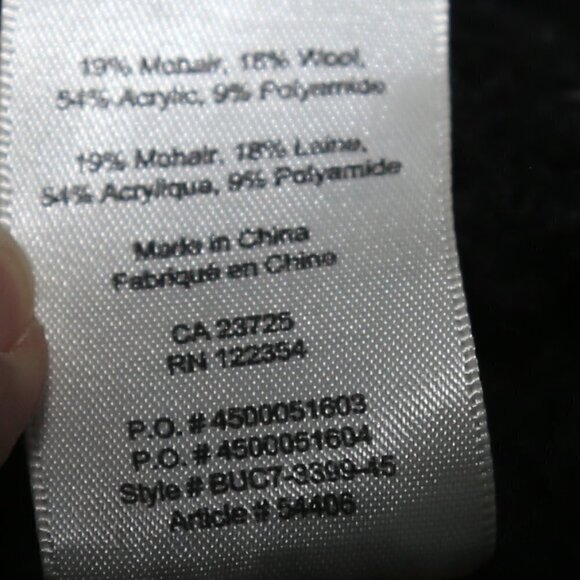 WILFRED FREE Kroes Mohair Wool Acrylic Blend Eyelash Black Sweater - Picture 4 of 7